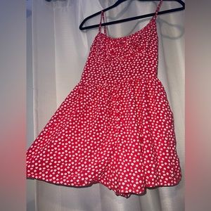 Hollister pink red ish romper!